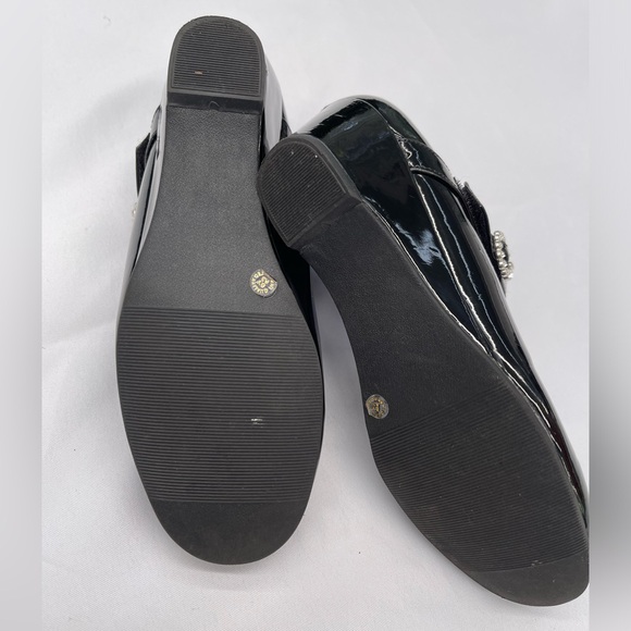 Christie & Jill Little & Big Girls Heart Round Toe Mary Jane Shoes Black, Size 3 - Picture 6 of 8